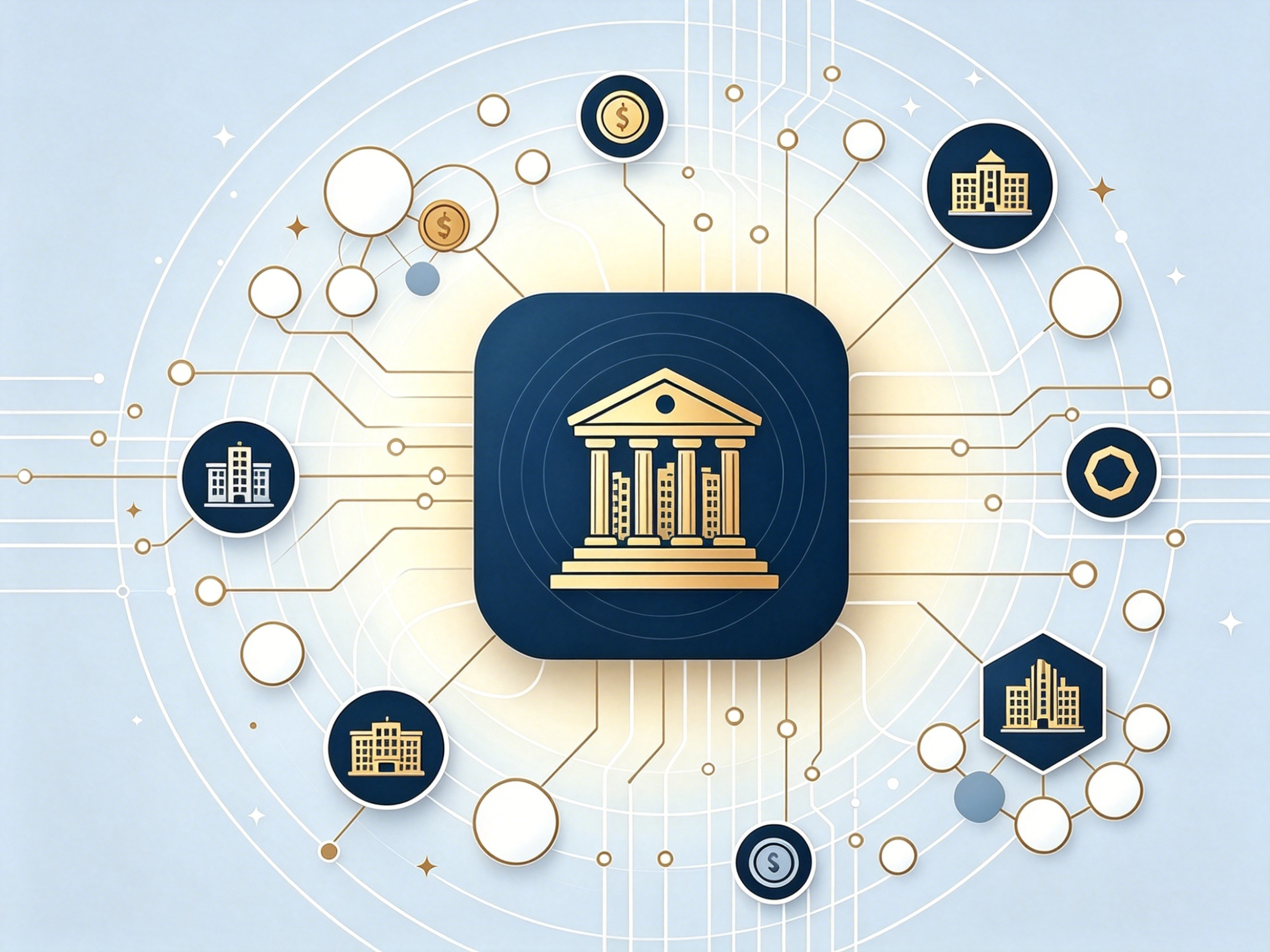 Diagram showing distributed ledger